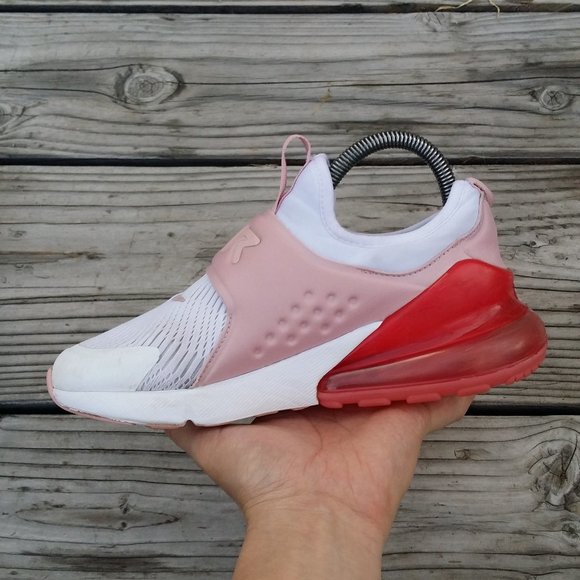 Women Size 6.5 / Size 5 Youth Nike Air Max 270 Extreme White Pink Glaze Running - Picture 4 of 8